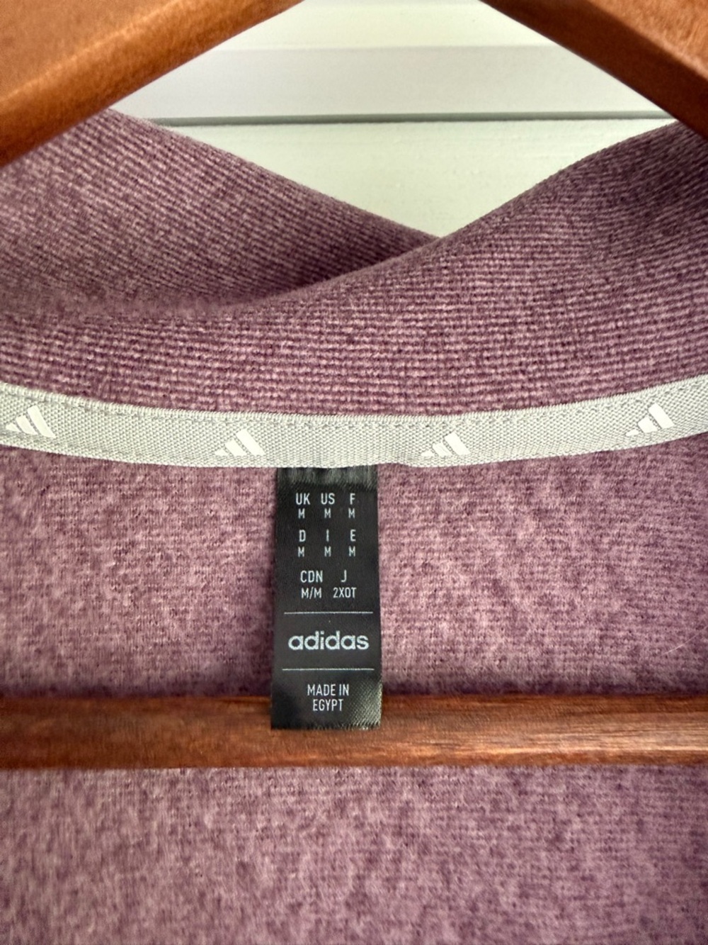 adidas Dusty Mauve Full-Zip Fleece Jacket - Picture 4 of 9